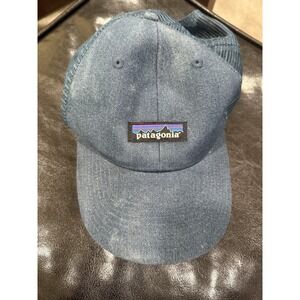 Patagonia Denim Blue Small Patch Snapback Hat Cap